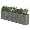 vidaXL Gabion Raised Bed Silver Galvanized steel 177.2 x 35.4 x 19.7 in - 4 of 4