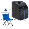 Costway Portable Far Infrared Sauna w/Adjustable 9-Gear Temperature Setting - 2 of 4