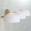 Capital Lighting Reece 3 - Light Vanity in  Aged Brass/White - 2 of 4