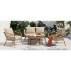 ONWITH Bohemia-inspired 4-Person Outdoor Seating Group With Removable Cushions - 3 of 4