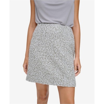Calvin Klein Womens Boucle Pencil Skirt