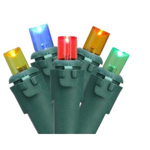 Northlight 150ct Wide Angle LED  Net Lights Multi-Color - 4' x 6' Green Wire - 1 of 4