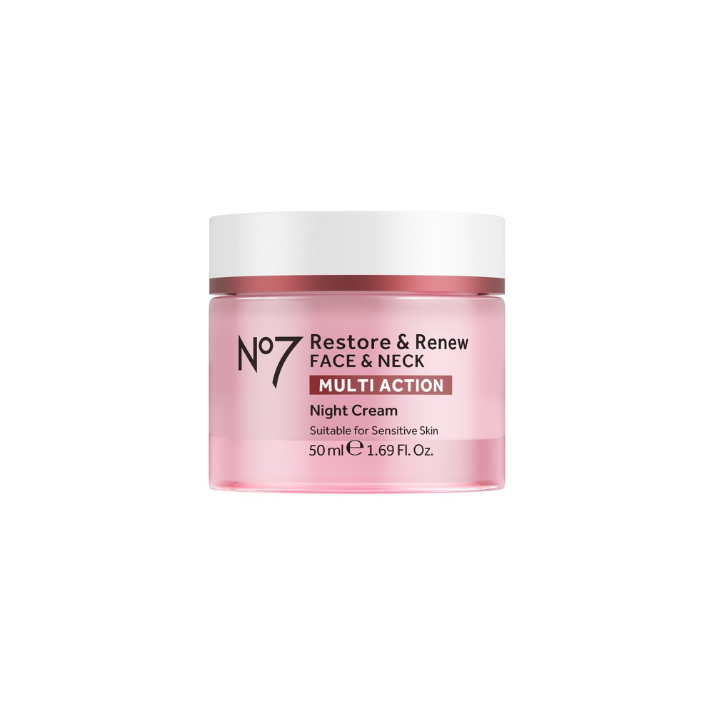 No7 Restore & Renew Multi Action Face & Neck Night Cream - 1.69 fl oz