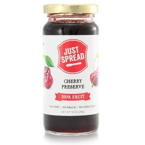 Just Spread Preserve 100 Percent Fruit Cherry - Case of 6 - 10 oz - 1 of 3