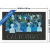 Trends International Radiohead - Blue Crowd Silhouettes Framed Wall Poster Prints - 3 of 4