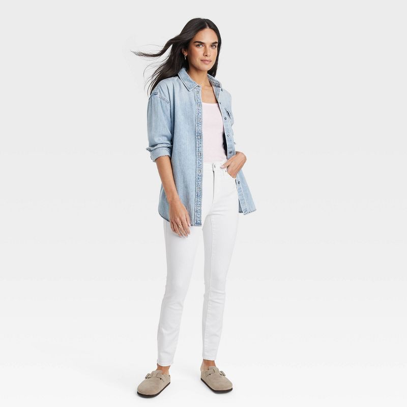 Women's High-Rise Skinny Jeans - Universal Thread™ White, 4 of 8