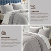 Breathable Woven Waffle Knit Comforter Sets, Modern Farmhouse Boho Comforter & Sham, All Season Microfiber Bed Set, Prime Holiday Bedding Luxury Comforter Set, Bedroom Queen Bed Set with Pillow Cases Christmas Gifts - image 2 of 4