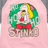 Girls' - Hey Arnold! - Ho Ho Ho Stinko Shirt Tail Raglan Graphic T-shirt - 2 of 4