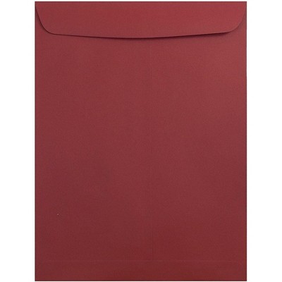 JAM Paper 10 x 13 Open End Catalog Envelopes Dark Red 31287541A