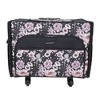 Everything Mary XL 4 Wheel Collapsible Rolling Sewing Machine Storage Case, Pink Floral - 2 of 4