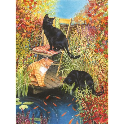 Sunsout Cats and Koi 1000 pc Jigsaw Puzzle 59582