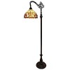 Amora Lighting Tiffany-Style Victorian Reading Floor Lamp 62" Tall - 2 of 4