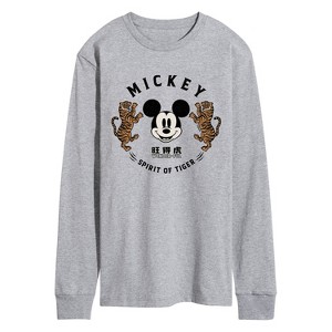 Men's - Disney - Mickey's Spirit of The Tiger Long Sleeve Graphic T-Shirt - 1 of 4