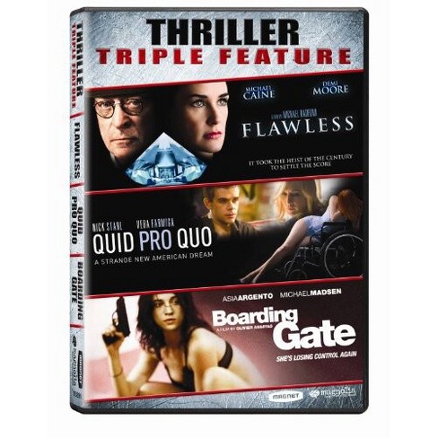 Thriller Triple Feature: Flawless / Quid Pro Quo / Boarding Gate (DVD)