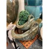 13.5" Large Two Handle Basket, Green Kelp Glaze - 2 of 2