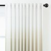 Chanasya 2pk Gradient Ombre Faux Belgian Flax Semi Sheer Window Curtain Panels - Set of 2 - 4 of 4
