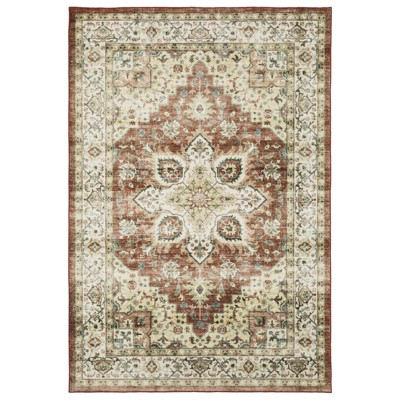Oriental Weavers Sumter SUM01 Red/ Ivory Indoor Area Rug - 2' x 3'