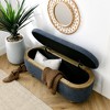 NicBex Ottoman with Storage Bench Storage Organizer Upholstered End of Bed Foot Rest for Entryway Bedroom - 4 of 4