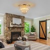 BAOURE 19.7in Gold luxury modern style crystal lights,large ceiling chandeliers,dining room,living room,bedroom - 3 of 4