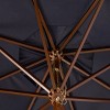 Cannes 11Ft Wooden Pulley Market Umbrella  - PAT8109 - Safavieh - 3 of 3