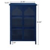 TIRAMISUBEST 2 Doors Metal Storage Cabinet,Display Cabinet with Glass Doors,Metal Kitchen Sideboard Buffet Cabinet - 4 of 4