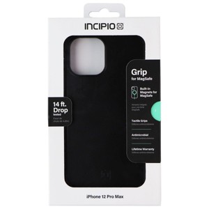 Incipio Grip Series Case for MagSafe for Apple iPhone 12 Pro Max - Black - 1 of 1
