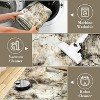 Acekool 6x9 Washable Rug – Modern Geometric Non-Slip Carpet, Ultra-Thin Floor Mat for Living Room & Home Office, Grey Black - 4 of 4