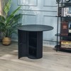 Nordlys 4-Person Solid Pine and Marble Top Dining Table with Storage Classic Style Dining Room - 2 of 4