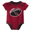 NFL Arizona Cardinals Girls' White 3pk Bodysuit - 4 of 4
