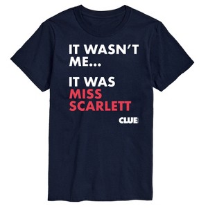 Men's - Clue - It Wasnt Me It Was Miss Scarlett Short Sleeve Graphic T-Shirt - 1 of 4