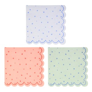 Meri Meri Star Pattern Large Napkins (Pack of 16) - 1 of 4
