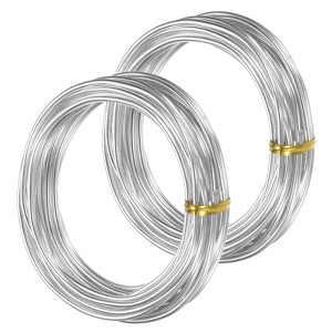 Unique Bargains Aluminum Flexible Anti-rust Bonsai Training Wire 2 Rolls - 1 of 3