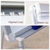 Maxtek Easel Whiteboard Height Adjustable 42" to 63" H Magnetic Mobile Whiteboard and Flipchart - 4 of 4