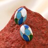 Women's The Python Stud Earrings - Indigo Blue:Sky Blue - 2 of 4