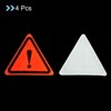 Unique Bargains High Visibility Washable Warning Safety Reflective Stickers 4 Pcs - 3 of 4