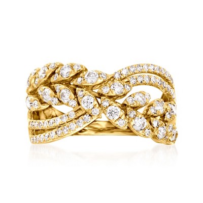 Ross-Simons 1.00 ct. t.w. Diamond Openwork Ring in 14kt Yellow Gold