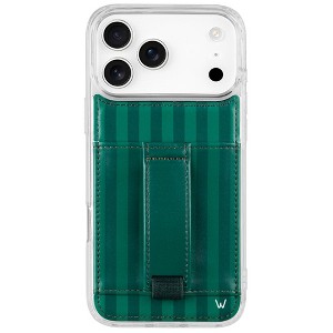 Walli Cases iPhone 17 Pro Max Phone Case with Wallet and Finger Strap -  Evergreen