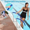 30"x30" 304 Stainless Steel Pool Handrails (2pcs) – Inground Pool Rails with Blue Grip Cover, Rustproof High Load Capacity & All Accessories - 2 of 4