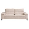 Chenille Sofa with Adjustable Armrests and Extra Thick Cushions - 4 of 4