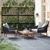Dovelina Metal Outdoor Privacy Screen Freestanding Patio Decorative Screens - 4 of 4