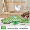 Itopfox Interactive Cat Toy with Moving Feathers & Real Mouse Sounds, Touch Activated Exercise Toy for Indoor Cats, Rechargeable - 2 of 4