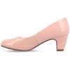 Journee Collection Womens Luu-M Comfort Insole Medium and Wide Width Round Toe Low Block Heel Pumps - 2 of 4