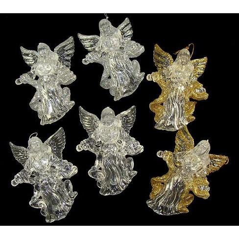 Northlight Club Pack Of 144 Glittered Angel Christmas Ornaments 4.5&quot; : Target