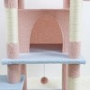Racxily 71 inch Flower Cat Tree with Large Condo Removable Flower Cushion and Hammock - 3 of 4
