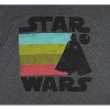 Seven Times Six Star Wars Men's Darth Vader Color Bar Slightly Distressed Graphic T-Shirt Grey - 2 of 2
