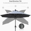 PURPLE LEAF Patio Umbrella Outdoor Table Umbrella Aluminum Frame Market Umbrella Sun Umbrella with 8 Sturdy Ribs - 4 of 4