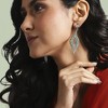 SOHI Women's Swirl Rhombus Drop Earrings - 3 of 4