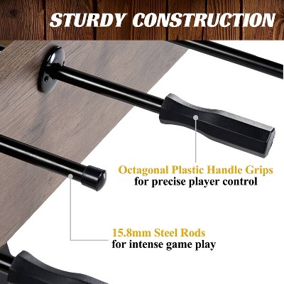 Barrington 58'' Wood and Black Metal Foosball Table