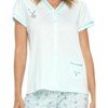 Casual Nights Women's Short Sleeve Floral Capri Pajama Set - 4 of 4