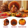 Thanksgiving Turkey Candle Holders, Thanksgiving Turkey Tabletop Centerpiece Decor, Fall Centerpiece Table Decorations, Tea Light Pumpkin - 2 of 4